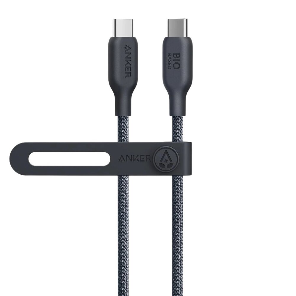 Anker 543 USB-C to USB-C Cable 240W (Bio-Braided), 3ft, Black, Fast / NIB